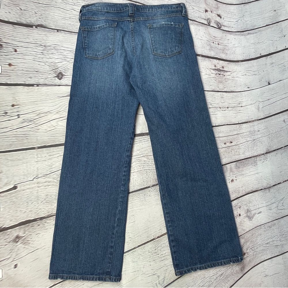 GARNET HILL blue wide leg jeans, size 8L - Picture 7 of 12